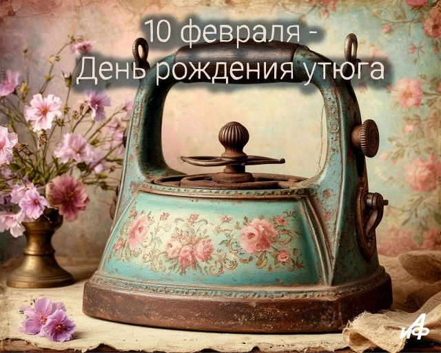 10 февраля день утюга открытка