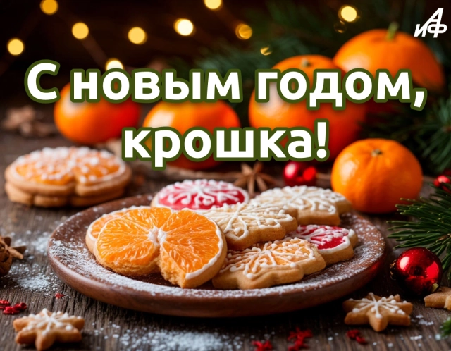 открытка с новым годом для любимой девушки