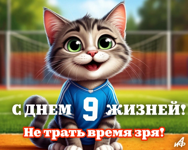 день 9 жизней открытка