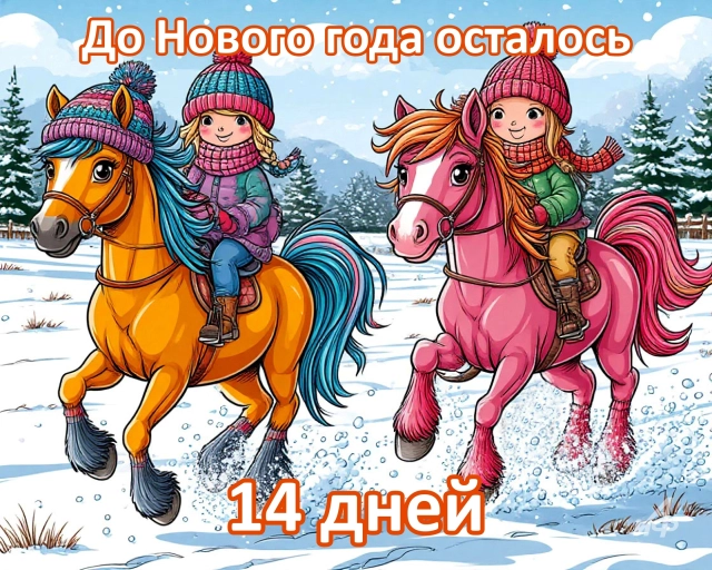 14 дней до нового года картинки