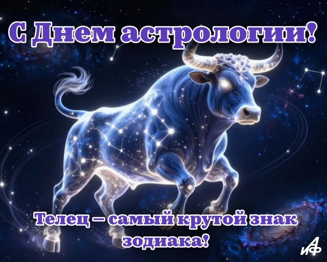 открытка знак зодиака телец