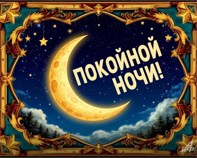 100+ красивых открыток «Спокойной ночи» с пожеланиями добрых снов