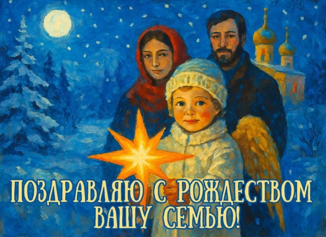 Рождество Христово октрытка