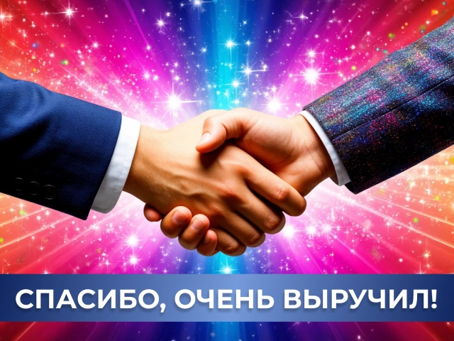 спасибо выручил открытка