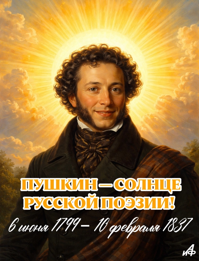 День памяти Пушкина открытка
