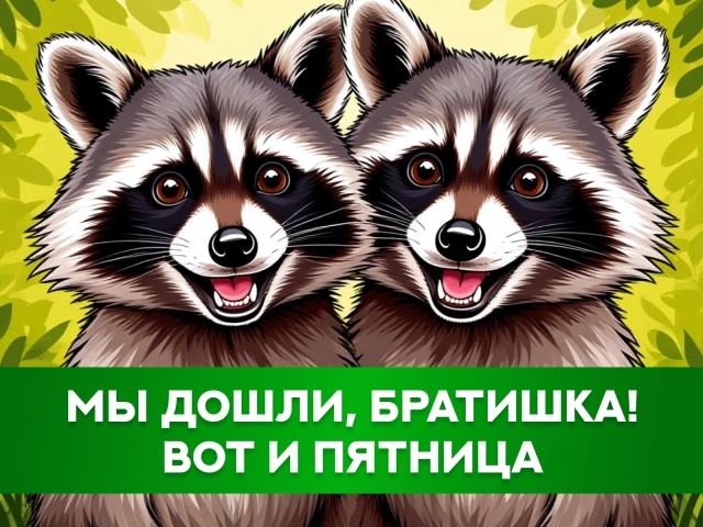 прикольные открытки с пятницей