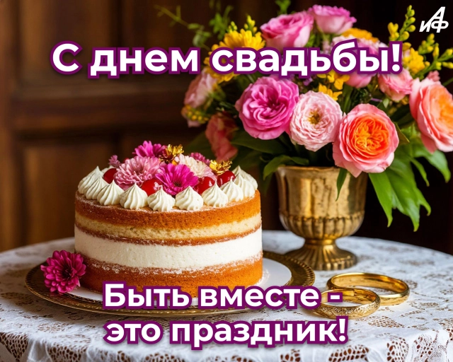 70+ красивых открыток с пожеланиями на годовщину свадьбы для супругов