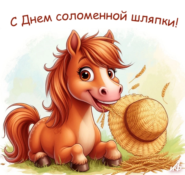 15 мая день соломенной шляпки открытка