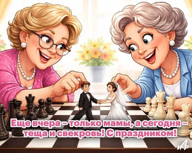 открытка для тещи и свекрови в день свадьбы