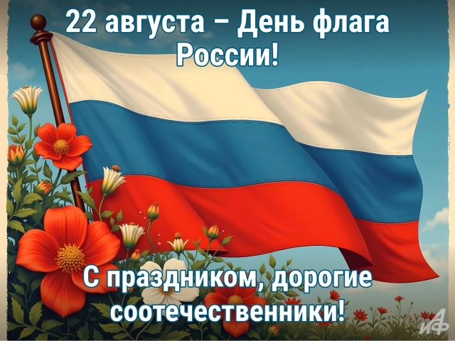 20+ ярких открыток к Дню Флага России: красивые картинки на 22 августа