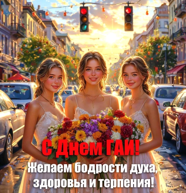 Яркие открытки на день ГАИ. Красивые картинки с поздравлениями для ГИБДД