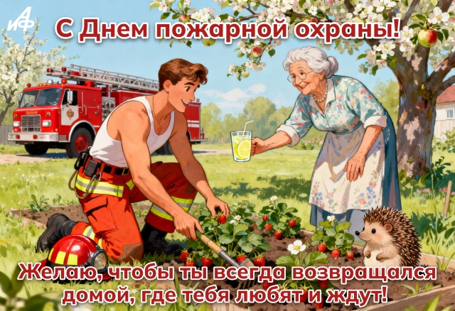 открытка с днем пожарного скачать бесплатно без регистрации