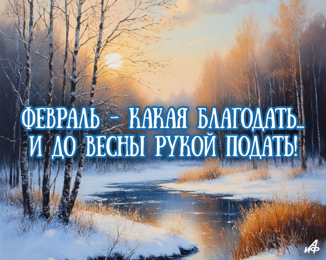 последний день зимы открытка