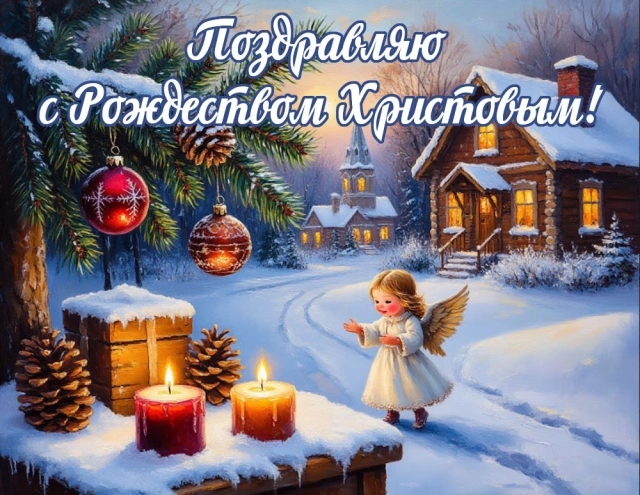 Рождество Христово октрытка