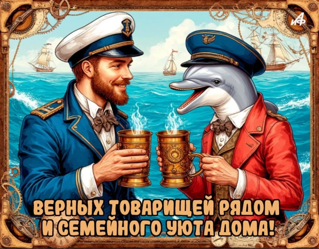 с днем подводника в России открытка