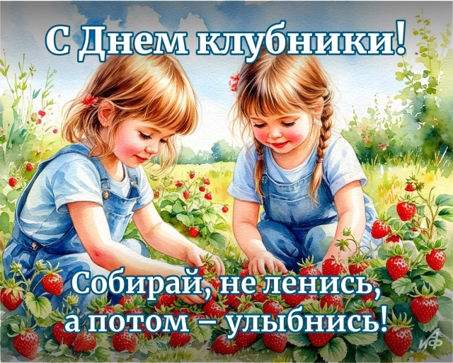 30+ открыток с Днем клубники. Красивые картинки для дачников и влюбленных