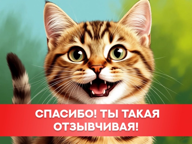 спасибо за отзывчивость открытка