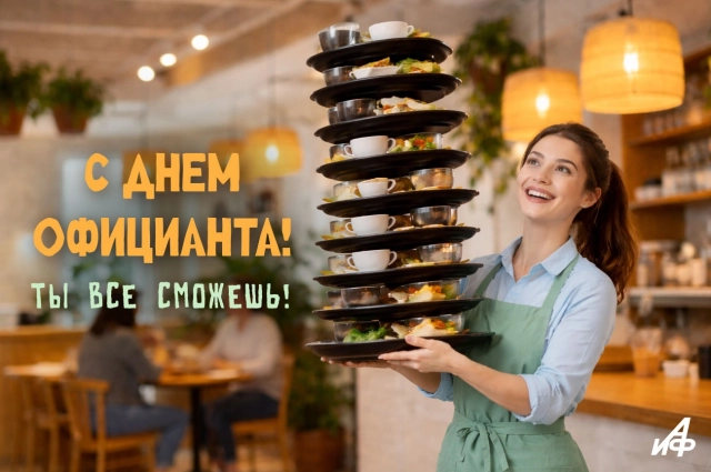 21 мая с днем официанта открытка