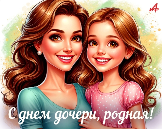 открытка с днем дочери 25 апреля