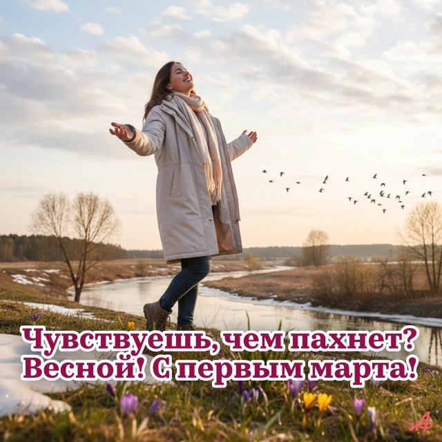 первый жень весны открытка