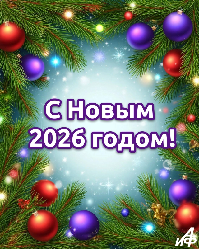 открытка с новым годом 2026