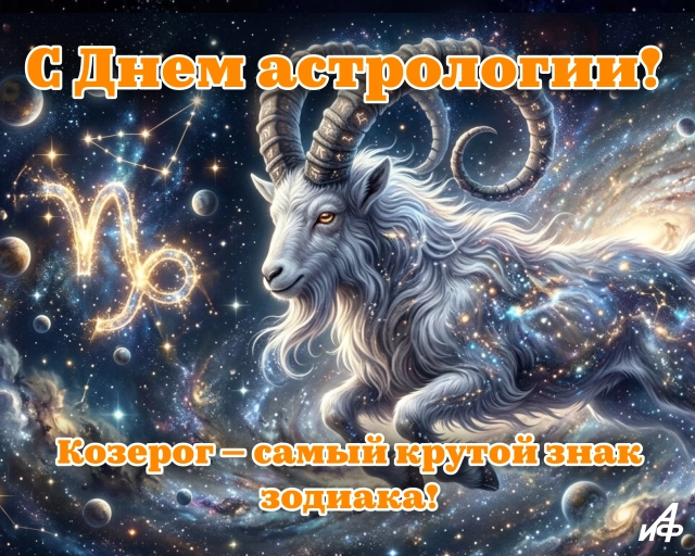 открытка знак зодиака козерог