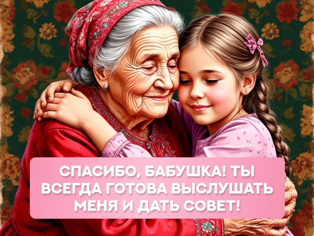 открытки спасибо бабушка