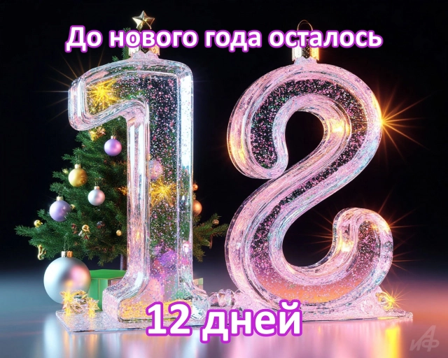 12 дней до нового года открытки