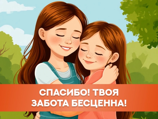 спасибо за заботу открытка