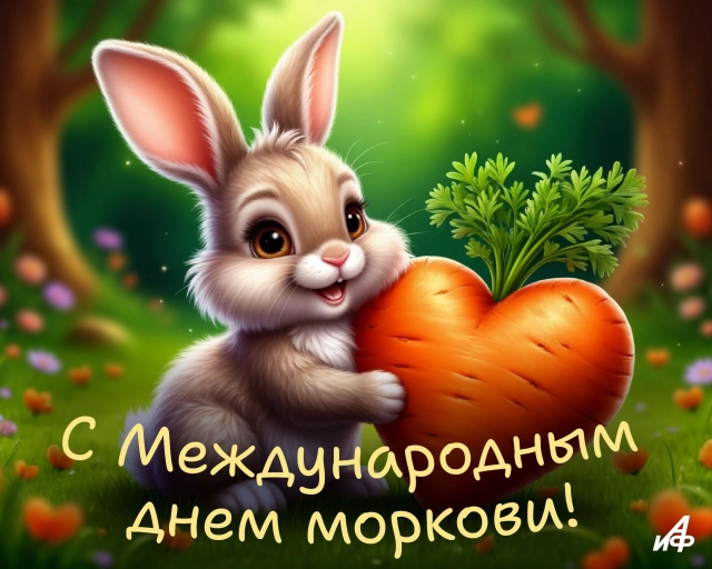 открытка день морковки 4 апреля