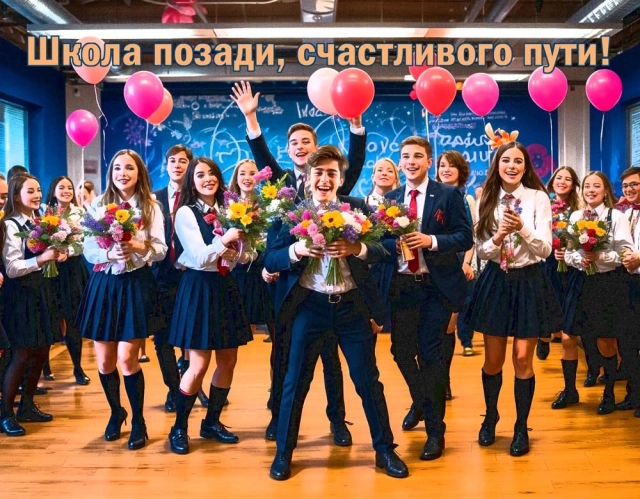 открытка окончание школы