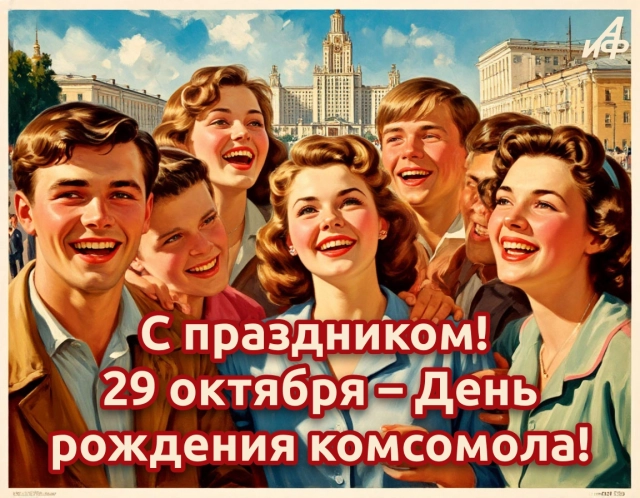 день комсомола открытка