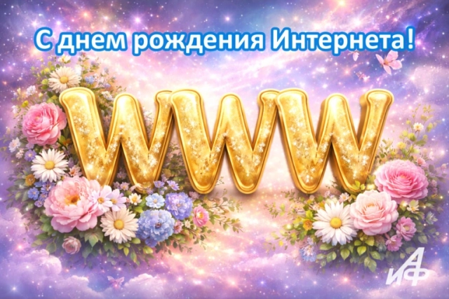 открытка день рождения интернета