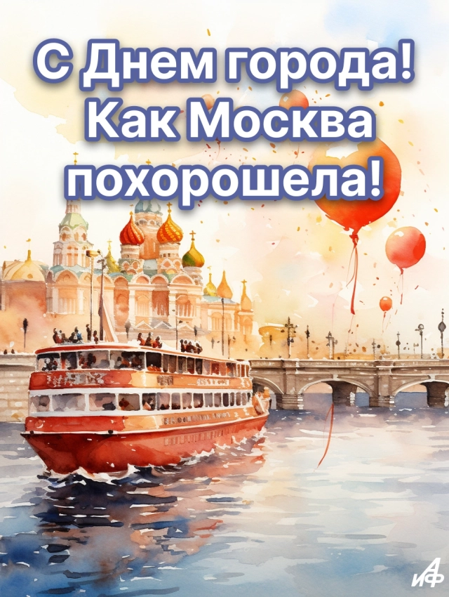 с днем города Москва открытки