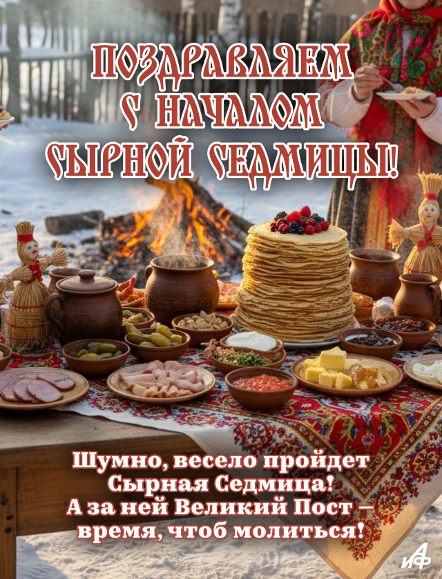 начало масленицы открытка