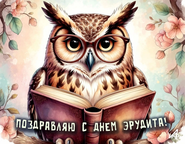 5 февраля открытка день эрудита