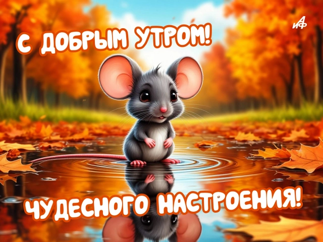 открытка осень доброе утро на телефон