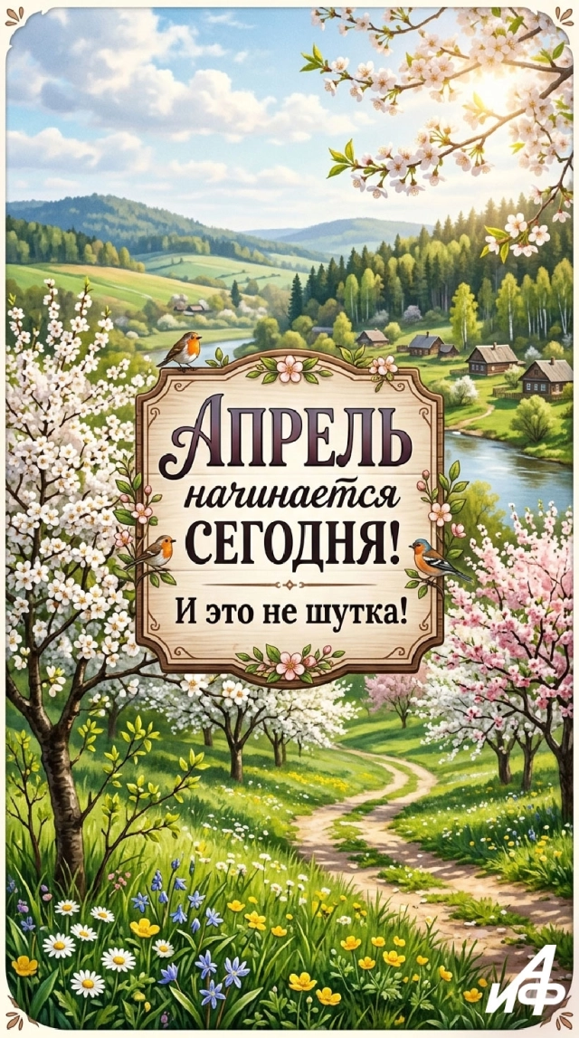 открытка с 1 апреля для коллег