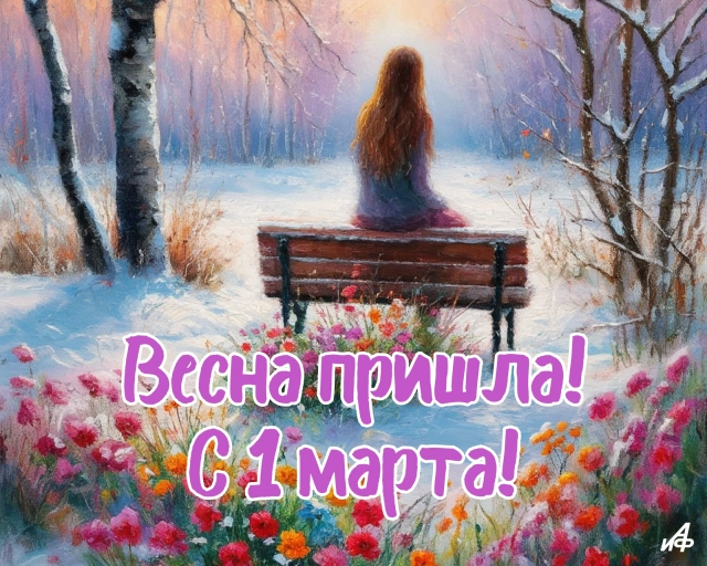 открытка с 1 марта