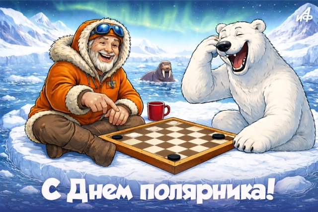 21 мая открытка с днем полярника