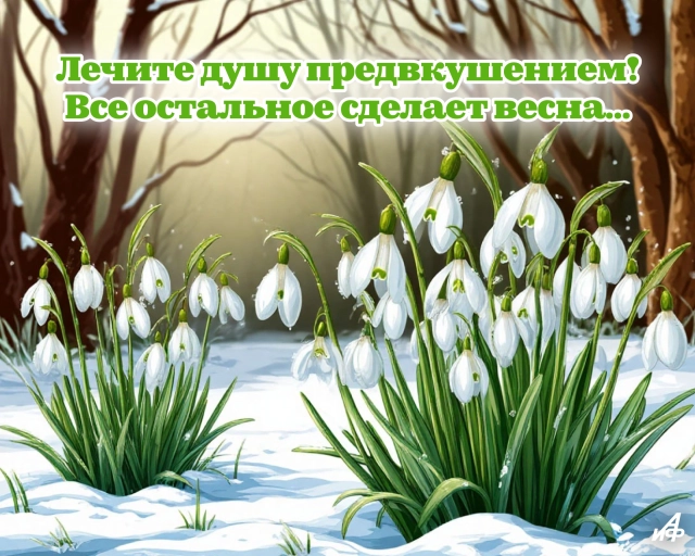 первый день весны открытка