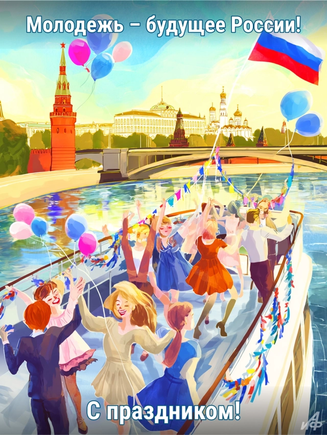 20+ открыток с Днем молодежи. Картинки и поздравления для юношей и девушек
