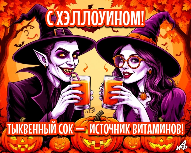 открытка на хэллоуин