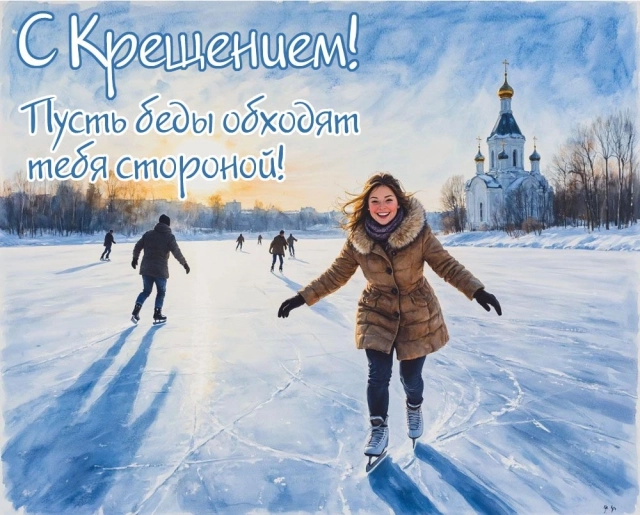 крещение иисуса христа открытки