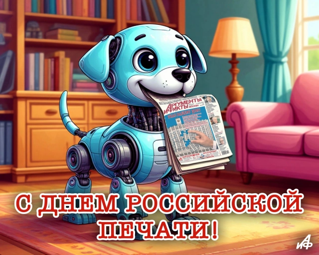 13 января день российской печати открытка