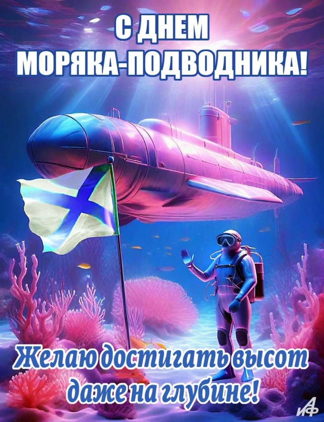 день моряка-подводника открытка