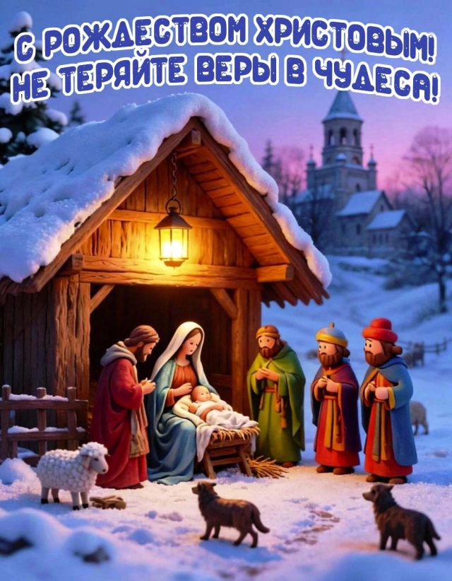 Рождество Христово октрытка