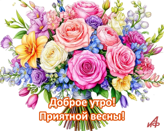 открытки доброе утро весна