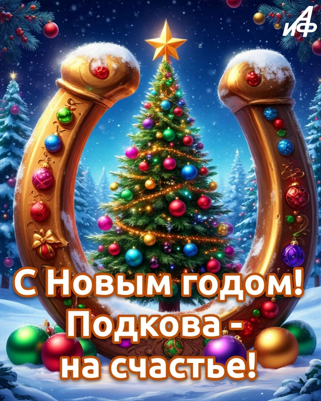 с новым годом открытка