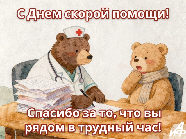 открытка день скорой медицинской помощи поздравление коллегам